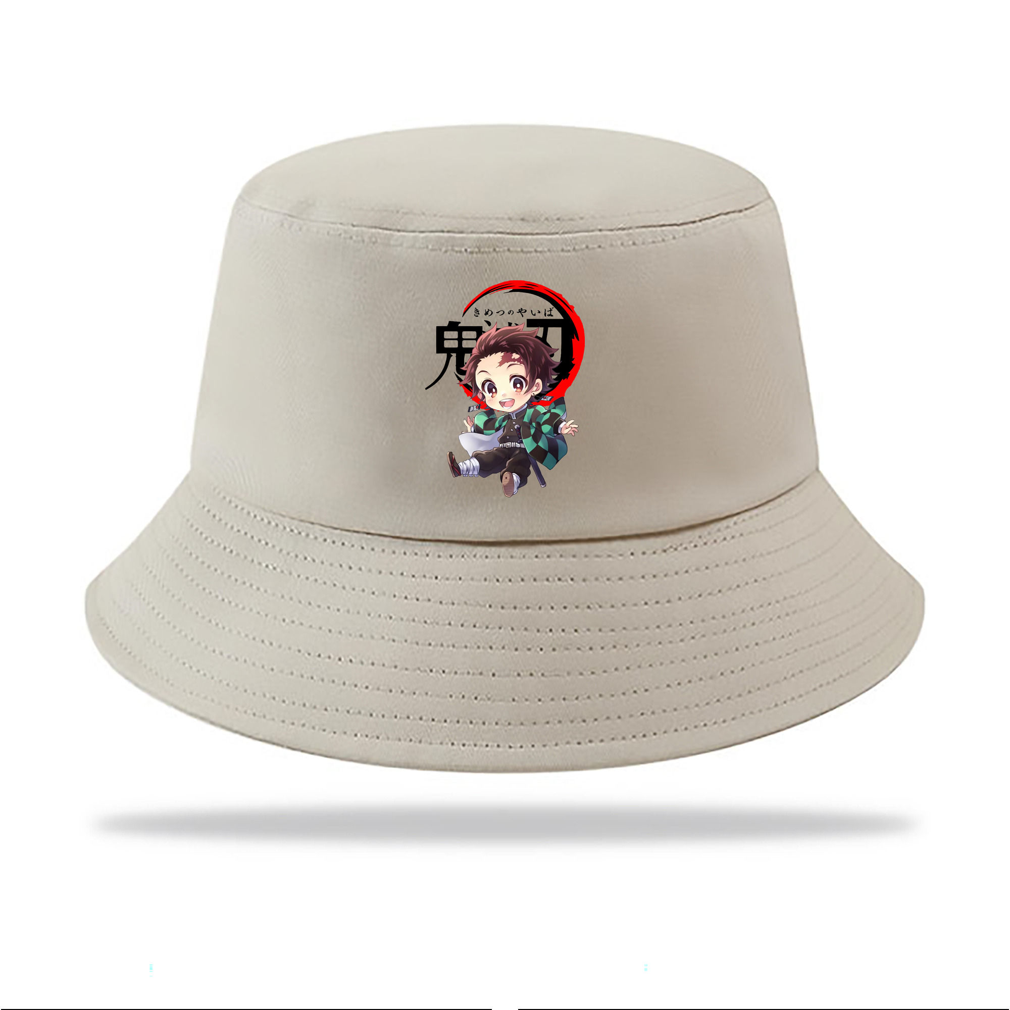 （画像用） 鬼滅の刃 竈門 炭治郎／かまど たんじろう Kamado Tanjirou アウトドア日除けバケットハット